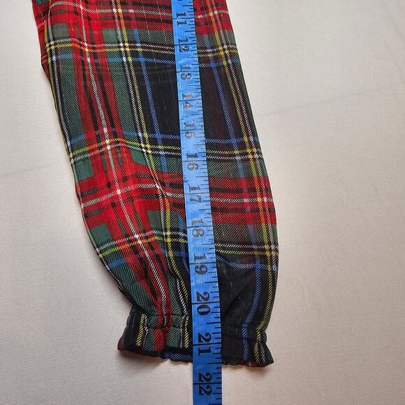 J. Crew Cinched-Waist Dress Stewart Tartan Holiday Plaid Size S - Picture 11 of 12